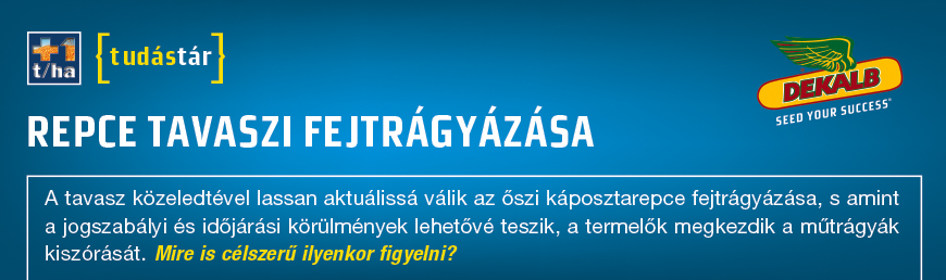 Repce tavaszi fejtrágyázása